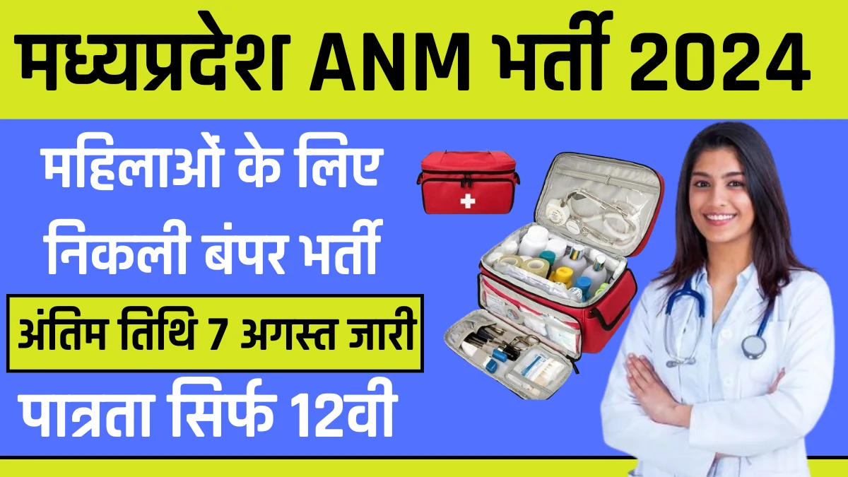 MP ANM Vacancy 2024 Fees Details